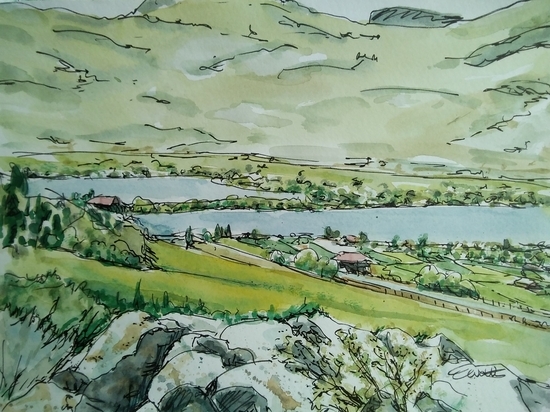 Ink'Mip view over Osoyoos